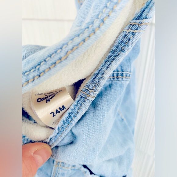 OshKosh fleece lined 24 month toddler overalls - Picture 5 of 5